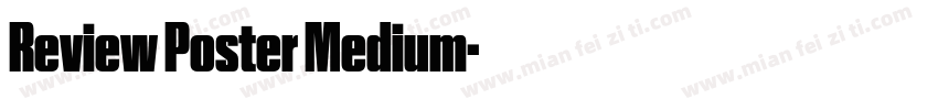 Review Poster Medium字体转换